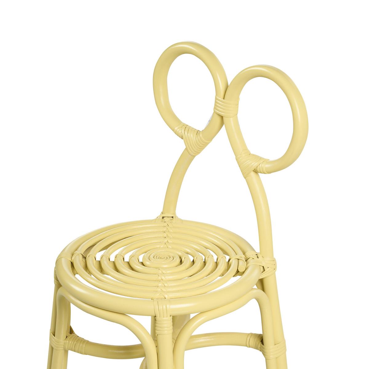 KINDERSESSEL Gelb Mirtia - Gelb, Naturmaterialien (34/59/28cm) - Beliani
