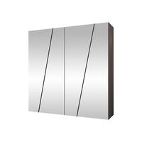 DREHTÜRENSCHRANK Zen 4L 200 cm - Kaschmir/Schwarz, Holzwerkstoff/Kunststoff (200/202/50cm) - MIRJAN24