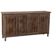 SIDEBOARD aus Holz mit 4 türen 160x40x85 cm - Braun, Holz (160/85/40cm) - Wanderlust
