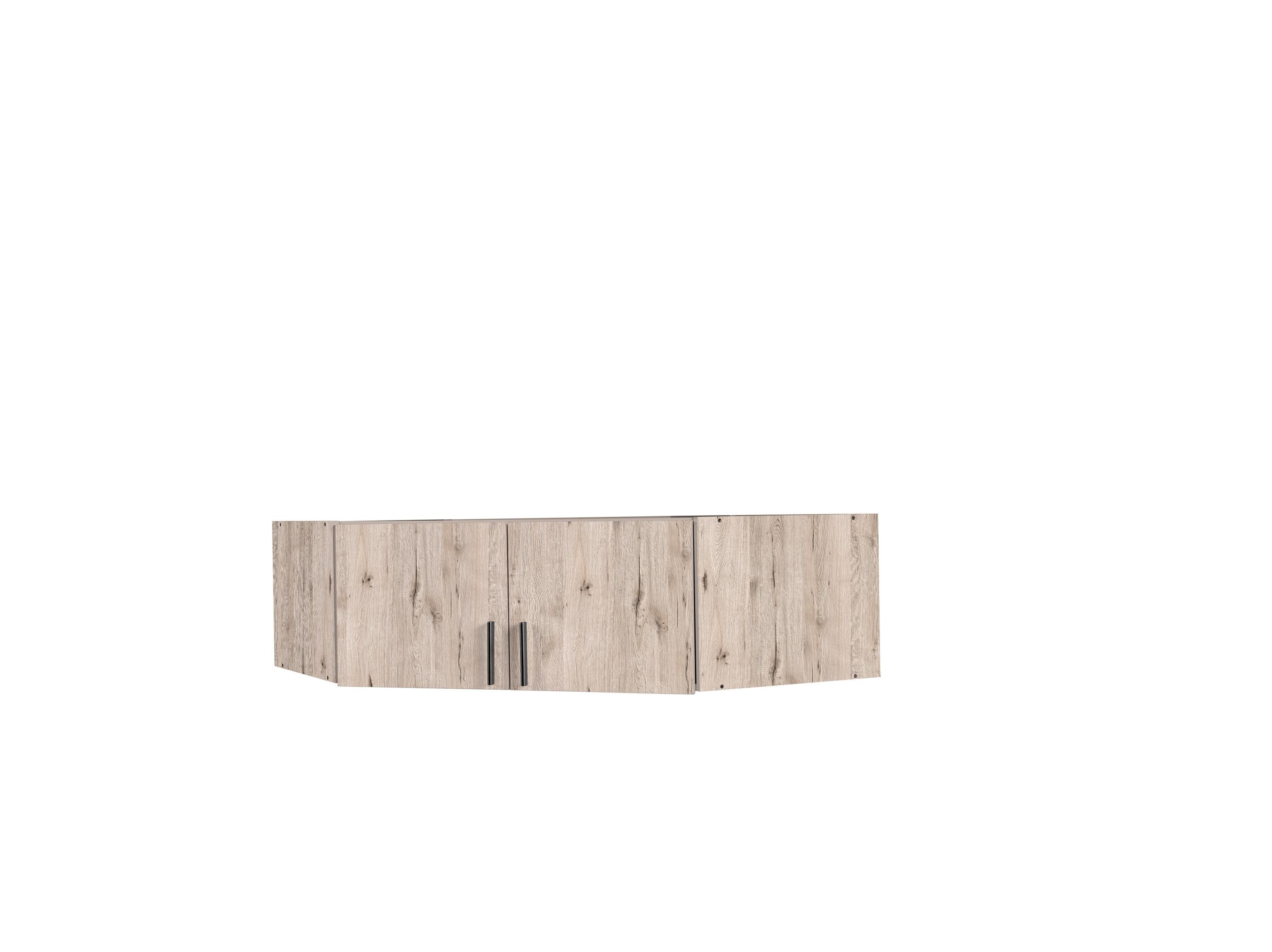 SCHRANKAUFSATZ Eiche Wellington, Graphit 117/40/117 - Eichefarben, Holzwerkstoff (117/40/117cm) - RAUMHIRSCH FURNITURE