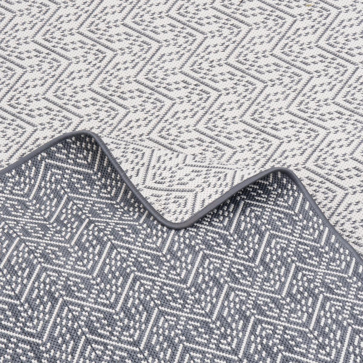 IN- UND OUTDOOR TEPPICH LÄUFER BEIDSEITIG CAPE COD - Anthrazit, Textil (80/160cm) - Snapstyle