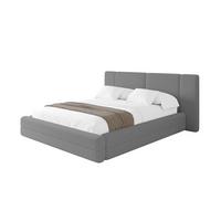 POLSTERBETT mit Bettkasten und Lattenrost, Bett mit Matratze H3/H4 - TEVO 140x200 Grau - Greige, Holzwerkstoff/Textil (140/200cm) - ALTDECOR