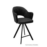 THEKENSTUHL drehbar (2er-Set) Diandra 59x104x61 Schwarz/Anthrazit - Anthrazit/Schwarz, Kunststoff (61/104/59cm) - 58aufmkessel