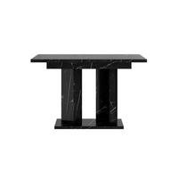 ESSTISCH BELTRA Ausziehbar 120 - 160 / 80 x 76 cm - Hellgrau/Schwarz, Holz (120/80/76cm) - MASSENO