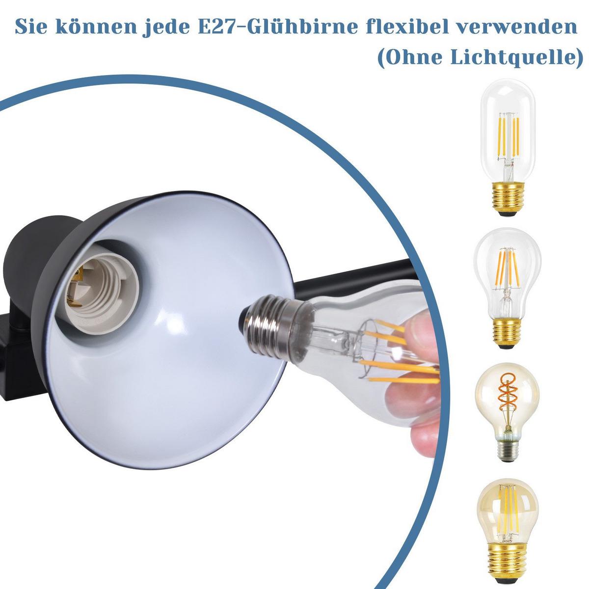 WANDLEUCHTE Lichturnis 8/8/77 cm - Schwarz, Metall (8/8/77cm) - ZMH