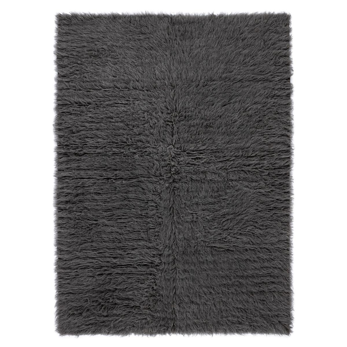 FLOKATI WOLLE 70/160 cm - Grau, Textil (70/160cm) - rugsX