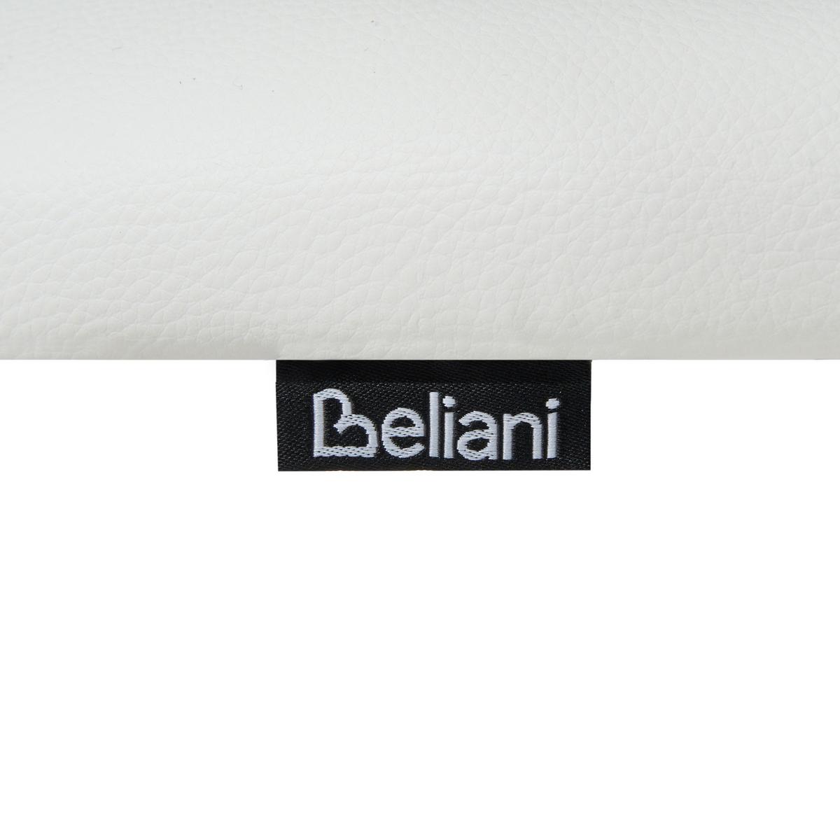 SCHREIBTISCHSTUHL Kunstleder Weiß Gunnison - Braun/Weiß, Textil/Metall (63/74/63cm) - Beliani