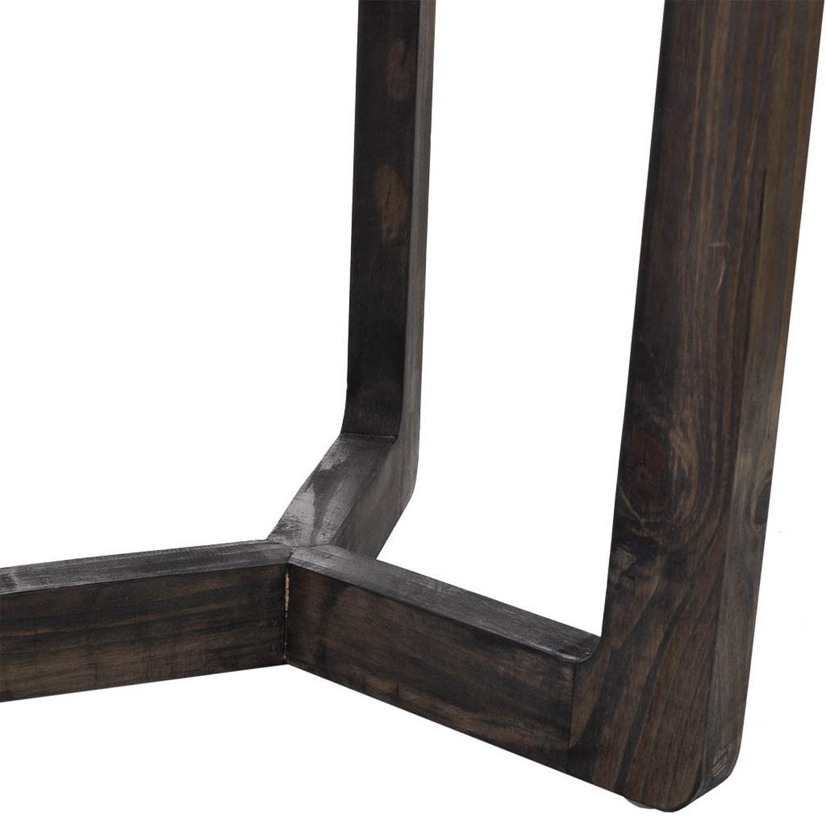 TISCH aus Holz und Capiz, braun, 40x45cm - Braun, Holz (40/40/45cm) - Wanderlust