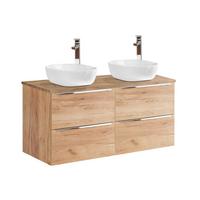DOPPELWASCHTISCH 120.4cm April Holz - Braun, Holzwerkstoff (120.4/59/46cm) - Petits-meubles