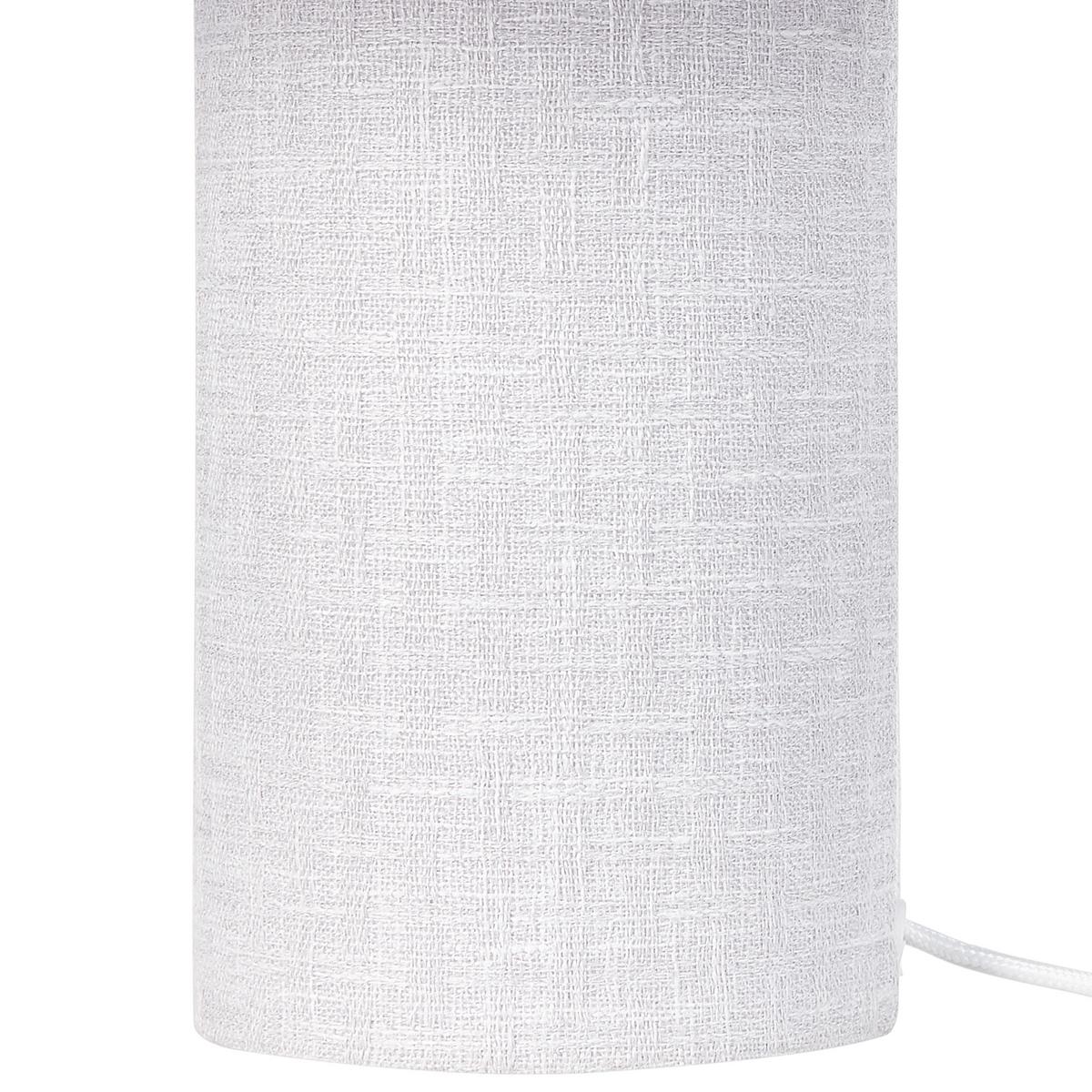 TISCHLEUCHTE Grau Malips - Grau, Textil (30/30/35cm) - Beliani