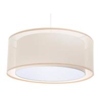 HÄNGELEUCHTE Weiß 40/17 cm - Beige/Weiß, Kunststoff (40/0.9/17cm) - ONZENO
