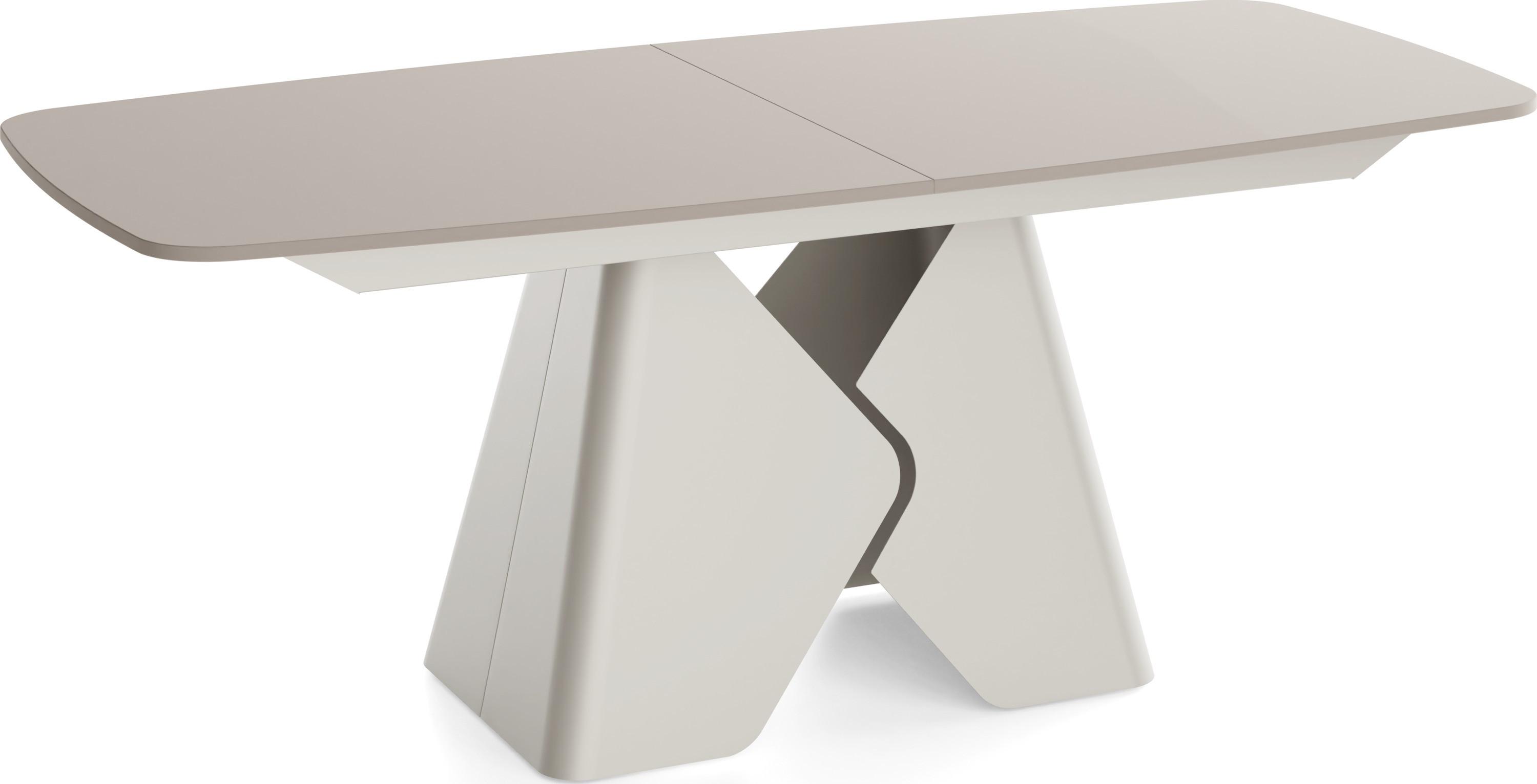 ESSTISCH Vanta rechteckig ausziehbar verlängerbar mit Metallgestell in Kaschmir Grau, Kaschmir 180-270/90/76 cm - Kaschmir/Beige, Holzwerkstoff/Metall (90/270/76cm) - WFL GROUP