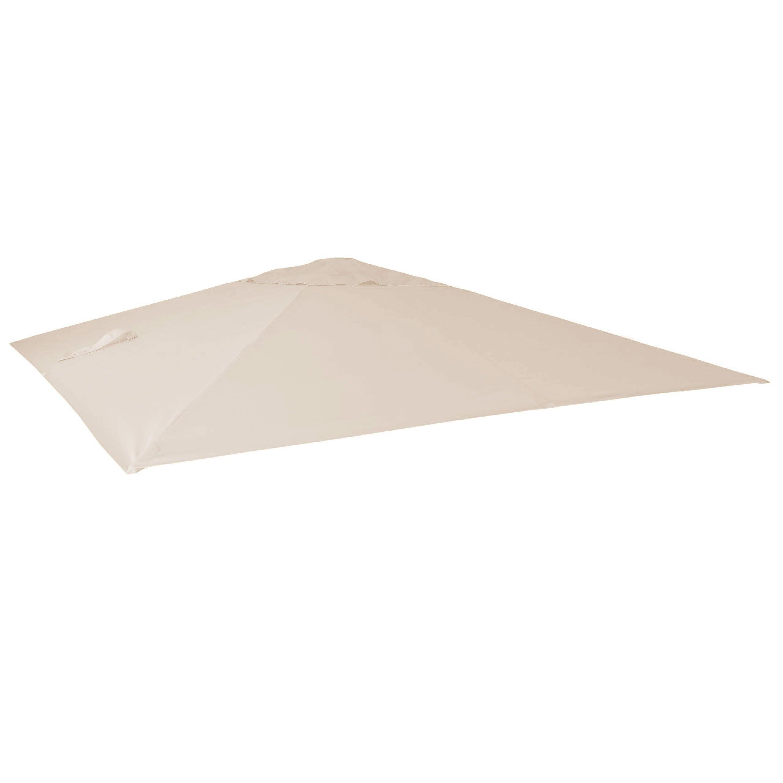 ERSATZ-BEZUG FÜR SCHIRM Cremeweiß - Weiß, Textil (295/295cm) - MCW