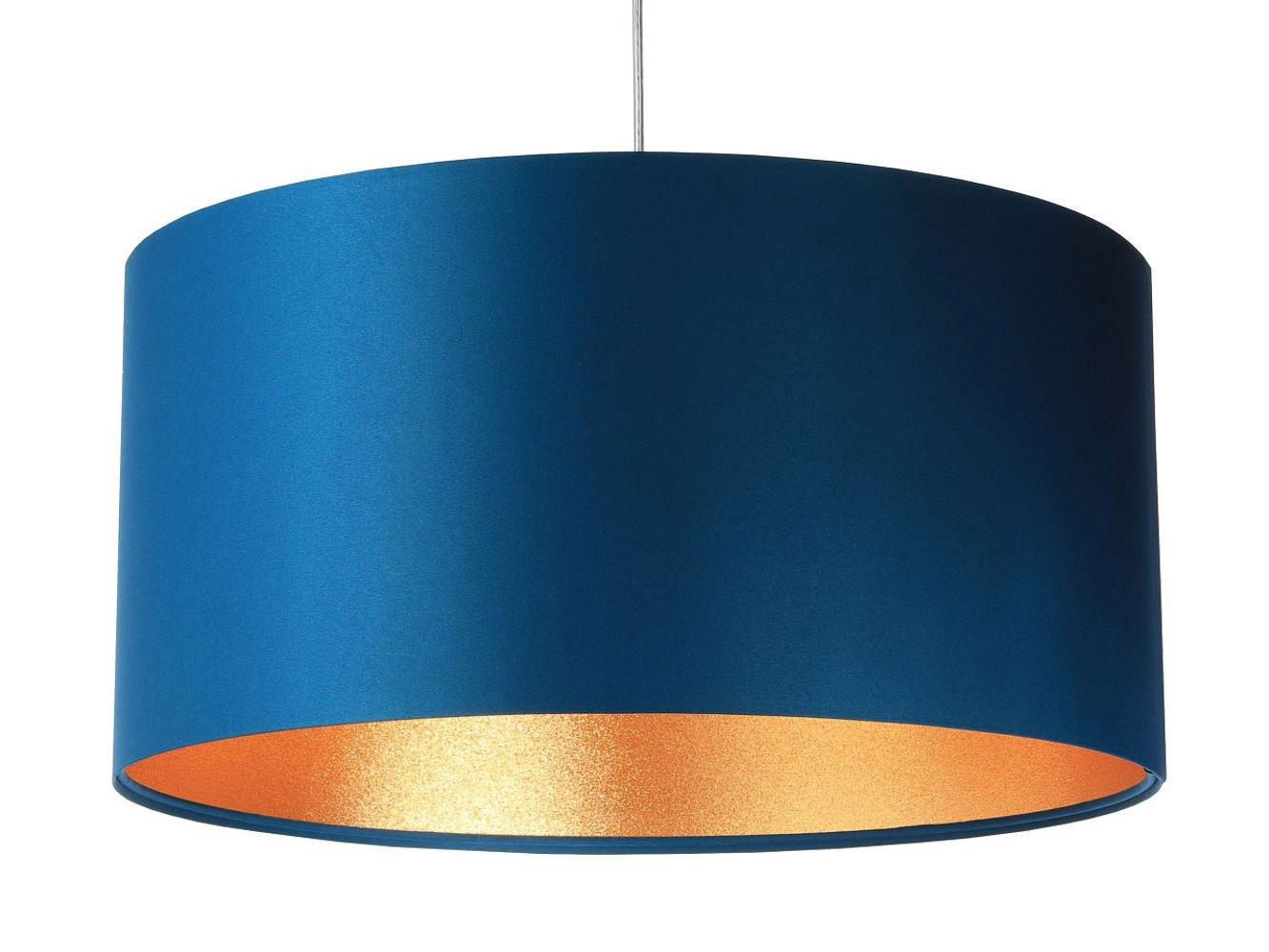 HÄNGELEUCHTE Gold 50/25 cm - Türkis/Goldfarben, Kunststoff (50/0.8/25cm) - ONZENO