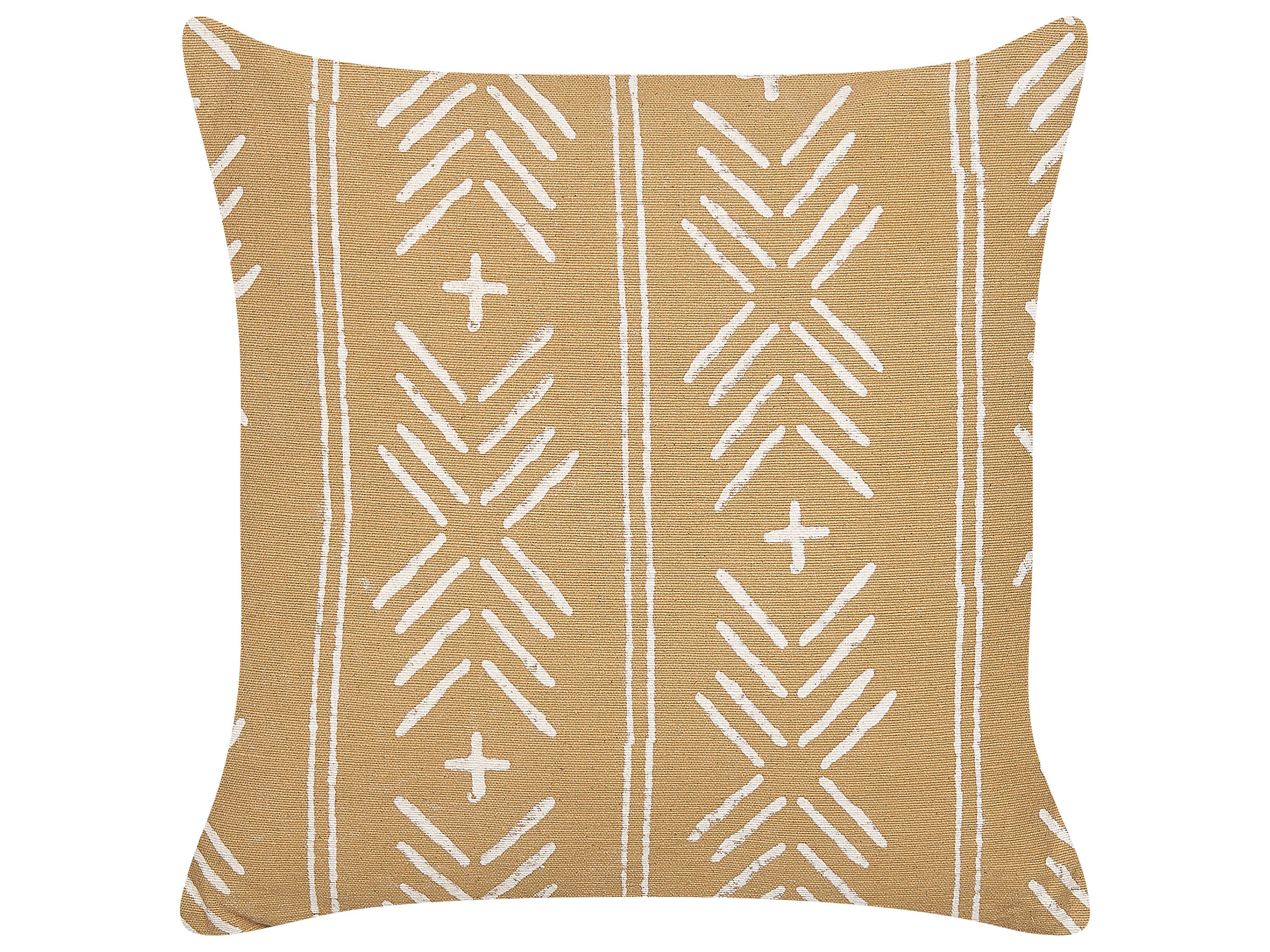 DEKOKISSEN Sandbeige 45/45 cm Banyan - Beige, Naturmaterialien/Textil (45/45cm) - Beliani