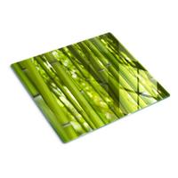 GLASPLATTE 60x52 cm Bambus - Grün, Glas (60/0.4/52cm) - TULUP