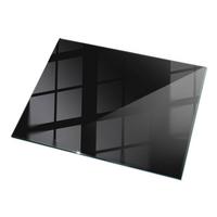 TISCHPLATTE 120x80 cm Farbe Schwarz, glatt - Schwarz, Glas (120/80/0.4cm) - TULUP