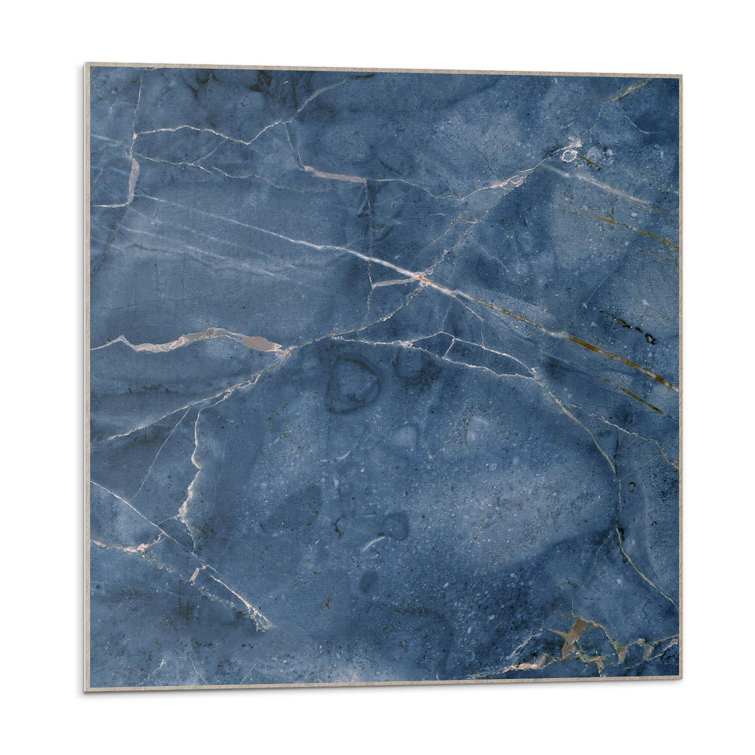 WANDPANEEL 9 Stück 30x30 cm selbstklebend Lazurite - Dunkelblau, Kunststoff (30/1.6/30cm) - Wallfluent