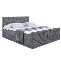 BOXBETT MILTIO-Z - 160x200 cm - H4 - Dunkelgrau - Dunkelgrau, Holzwerkstoff (160/200cm) - ALTDECOR