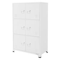 AKTENSCHRANK 75x40x120 cm Weiß aus Stahl - Weiß, Metall (40/120/75cm) - ML-DESIGN