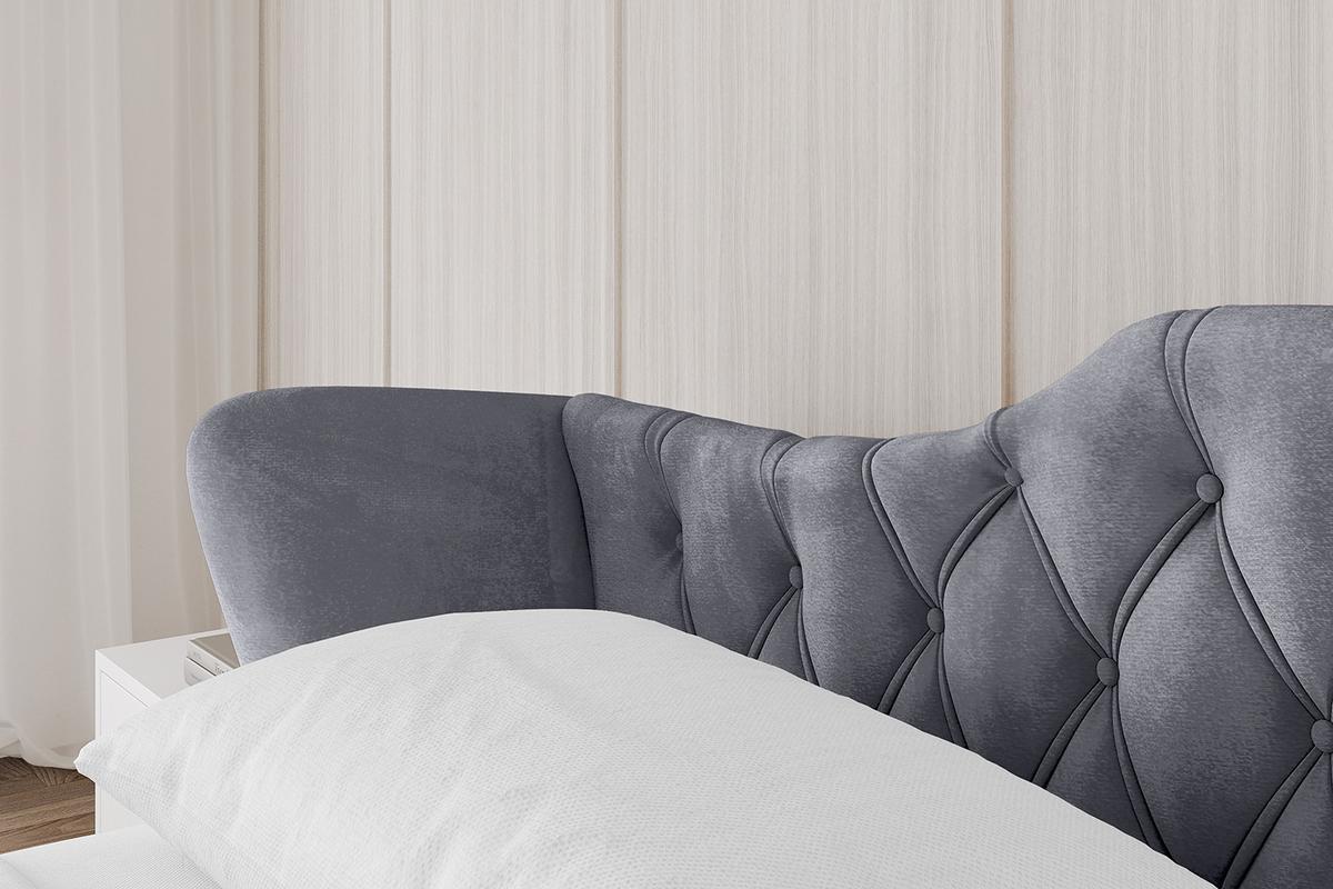POLSTERBETT mit Bettkasten und Lattenrost, Bett mit Matratze H3/H4 - ZORAN-V1 120x200 Dunkelgrau - Dunkelgrau, Holzwerkstoff/Textil (120/200cm) - ALTDECOR