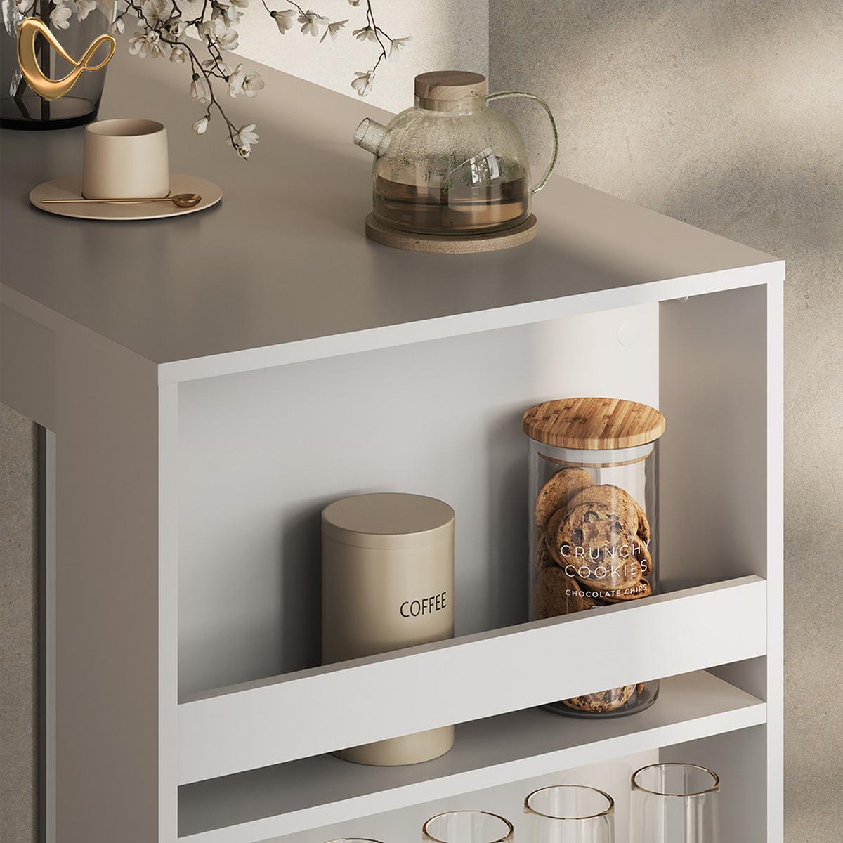 BARTISCH Regusa Weiß 57 x 117 cm - Weiß, Holzwerkstoff (117/57/106cm) - Livinity®