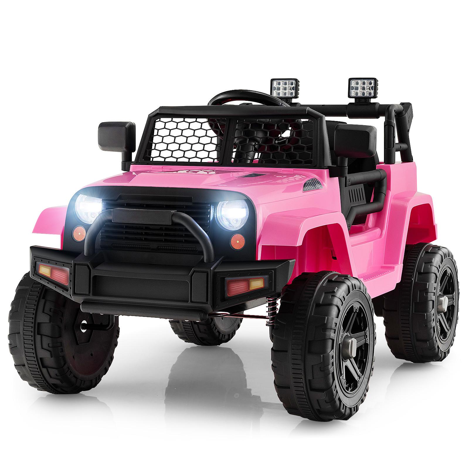 ELEKTROAUTO 12V Rosa - Pink, Kunststoff (98/64.5/65cm) - COSTWAY