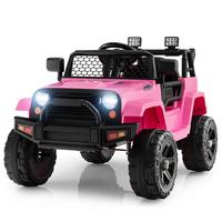 ELEKTROAUTO 12V Rosa - Pink, Kunststoff (98/64.5/65cm) - COSTWAY