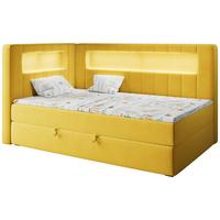 BOXSPRINGBETT JUNIOR GOLD 3 90/200 Gelb - linke Seite - Gelb, Holz/Textil (90/200cm) - MKS