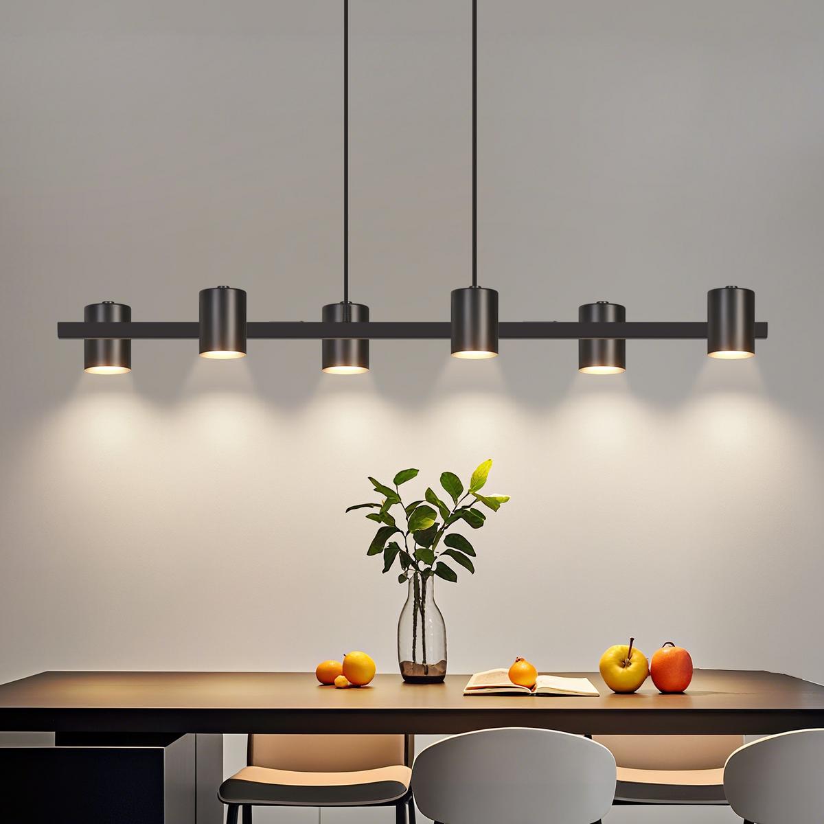 PENDELLEUCHTE Aelion 85.5/7.5/150 cm - Schwarz, Metall (85.5/7.5/150cm) - ZMH