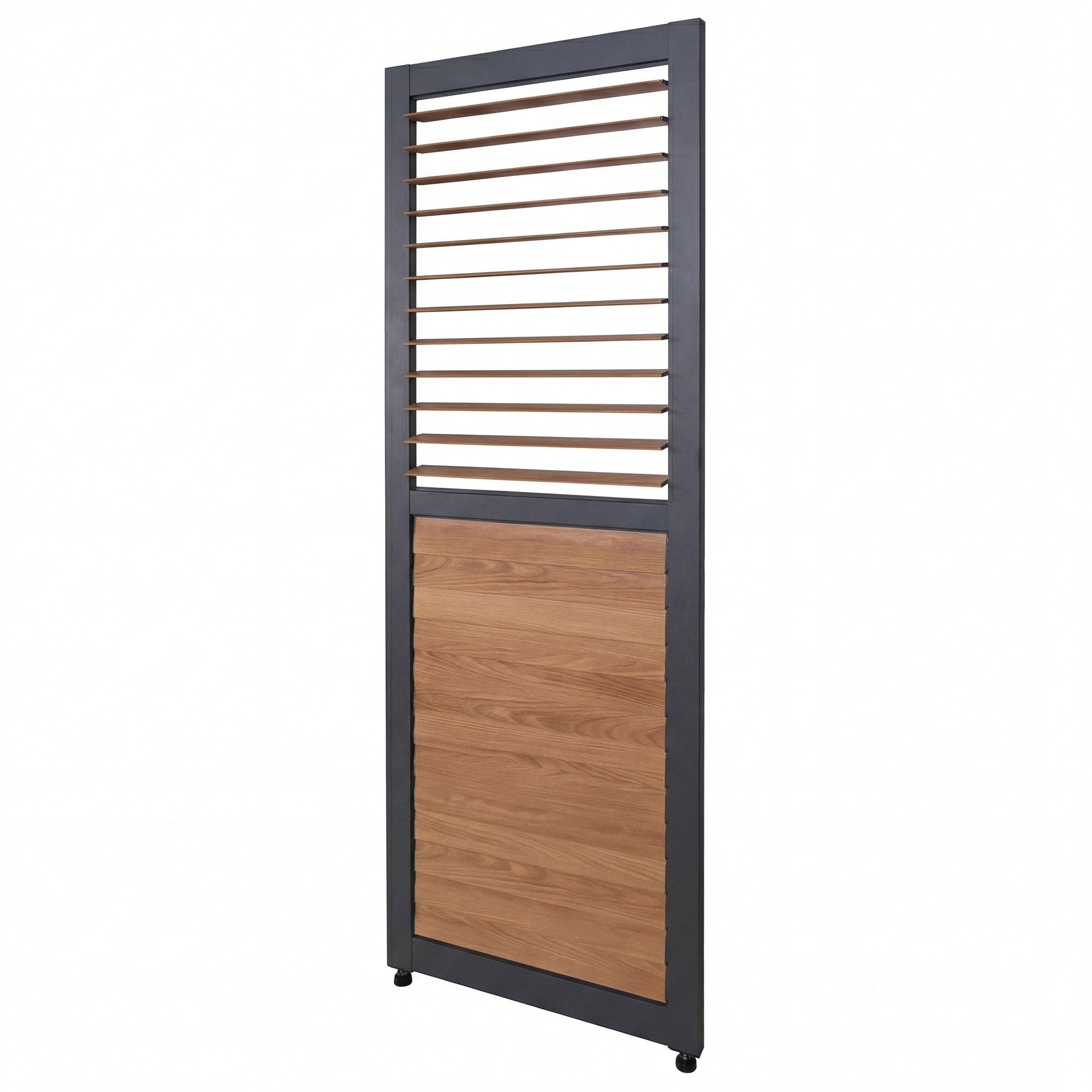 LAMELLENWAND FÜR PERGOLA Anthrazit - Anthrazit, Metall (68/220/3cm) - MCW