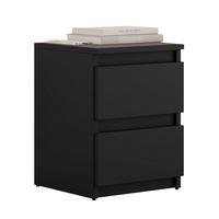 NACHTTISCH HANA M2 Schwarz matt - Schwarz, Holzwerkstoff (30/40/30cm) - Lookway