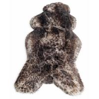 SCHAFFELL Premium Lammfell Natur ungeschoren weiche Wolle Schwarz geflammt ca. 125 cm - Schwarz Hochglanz, Fell (70/125cm) - Provellus