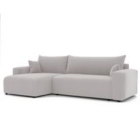 ECKSOFA Luna Max Mit Schlaffunktion - Weiß, Holzwerkstoff/Textil (278/145cm) - Fun Möbel