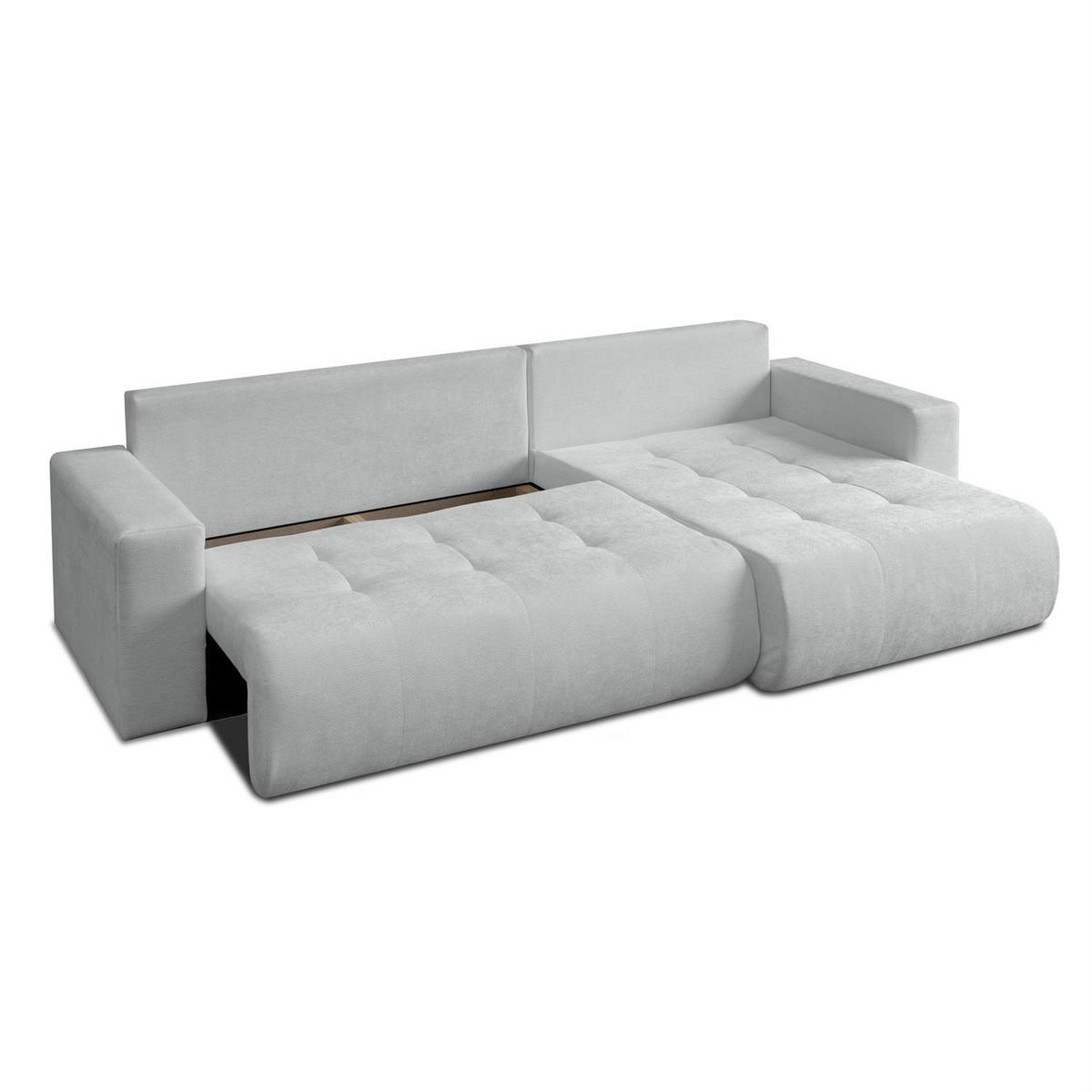 ECKSOFA CLOUD II XL mit Schlaffunktion Vibe 85 - Grau, Textil (280/152cm) - Lookway
