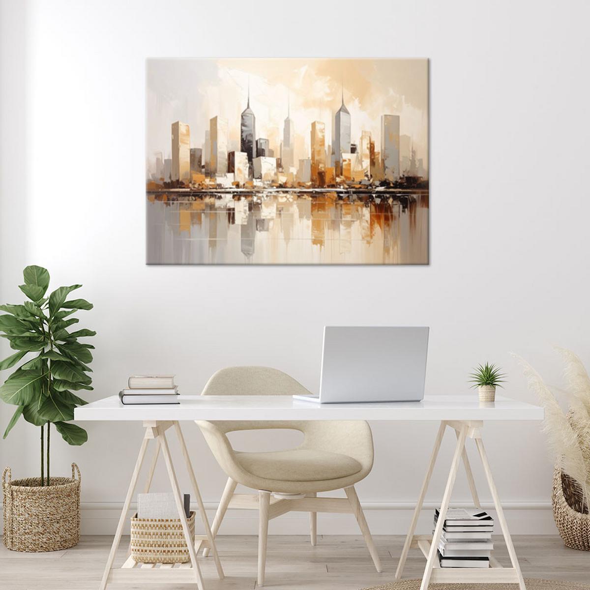 LEINWANDBILD Städte & Architektur 45x30cm - Beige, Textil (45/30cm) - Feeby