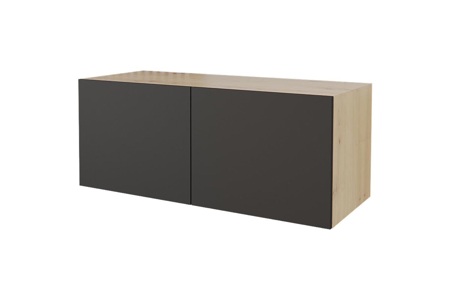 LOWBOARD ELIO-W 100x40x40 cm - Artisan / Schwarz - Eiche Artisan, Holzwerkstoff (100/40/40cm) - ALTDECOR