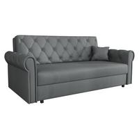 SCHLAFSOFA Viva Roma IV - Graphitfarben/Schwarz, Holz/Textil (188/85/98cm) - MIRJAN24
