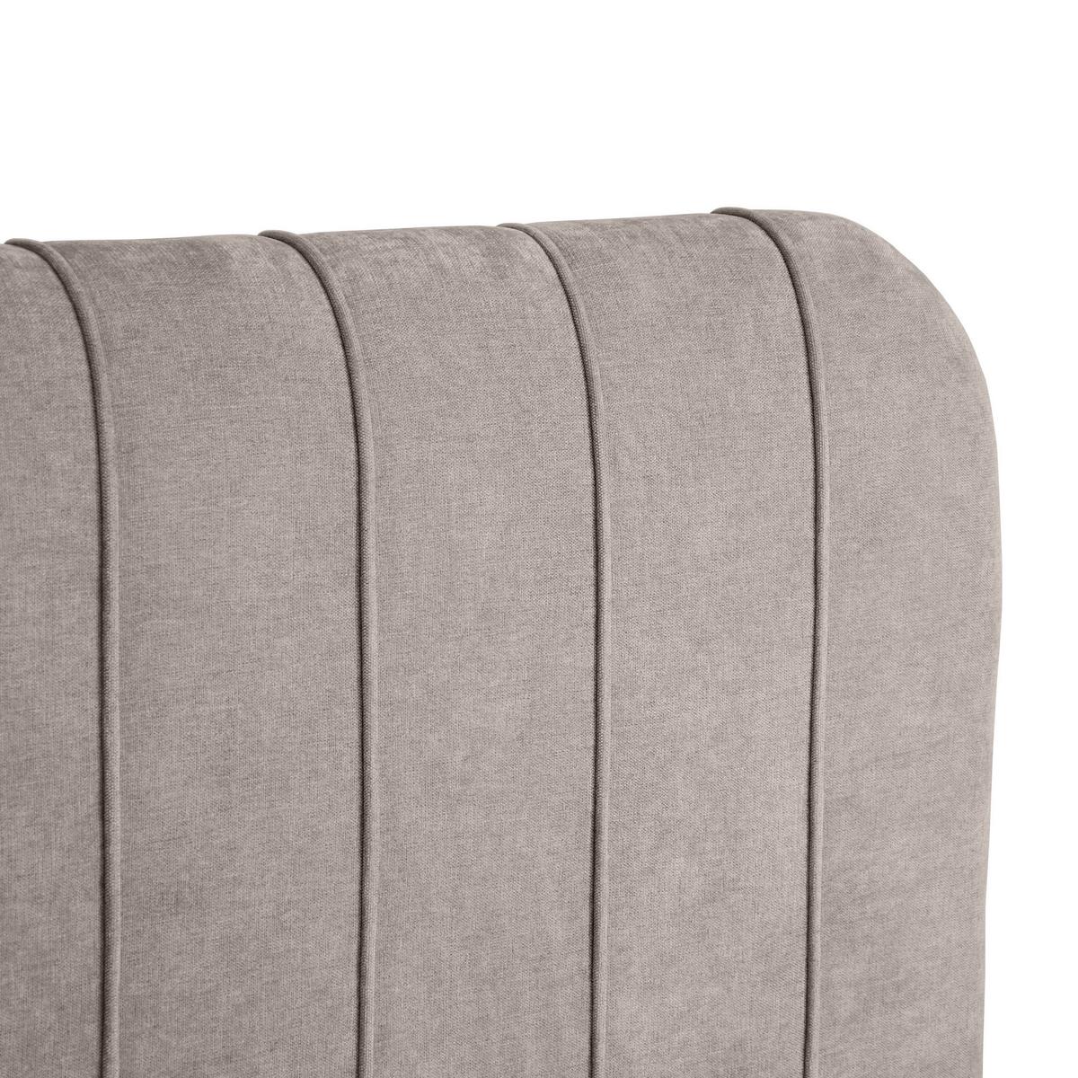 POLSTERBETT Livre mit Schaumstoffmatratze 10 cm, mit Bettkasten, 160x200 cm, Chenille-Stoff, Dunkelbeige - Cappuccino, Textil (160/200cm) - Beautysofa