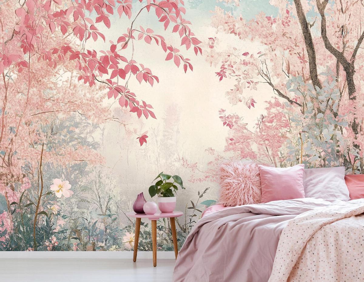 FOTOTAPETE Kinderzimmer Wald Natur Vlies Tapete 150x105 - Multicolor, Papier (150/105cm) - Wallarena
