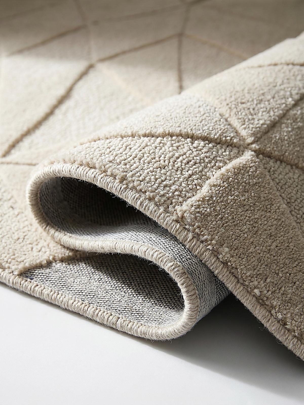 WOLLTEPPICH DEBEN, geometrisch, Natur, 200 x 290 cm - Beige, Textil (290/200cm) - KADIMA DESIGN