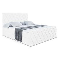 BOXBETT LEPARO-Z - 120 x 200 - H3 - Weiß Hochglanz - Weiß, Holzwerkstoff (120/200cm) - ALTDECOR