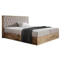 BOXBETT Wood 6 - H3 - Naturfarben, Holz/Textil (160/200cm) - MIRJAN24