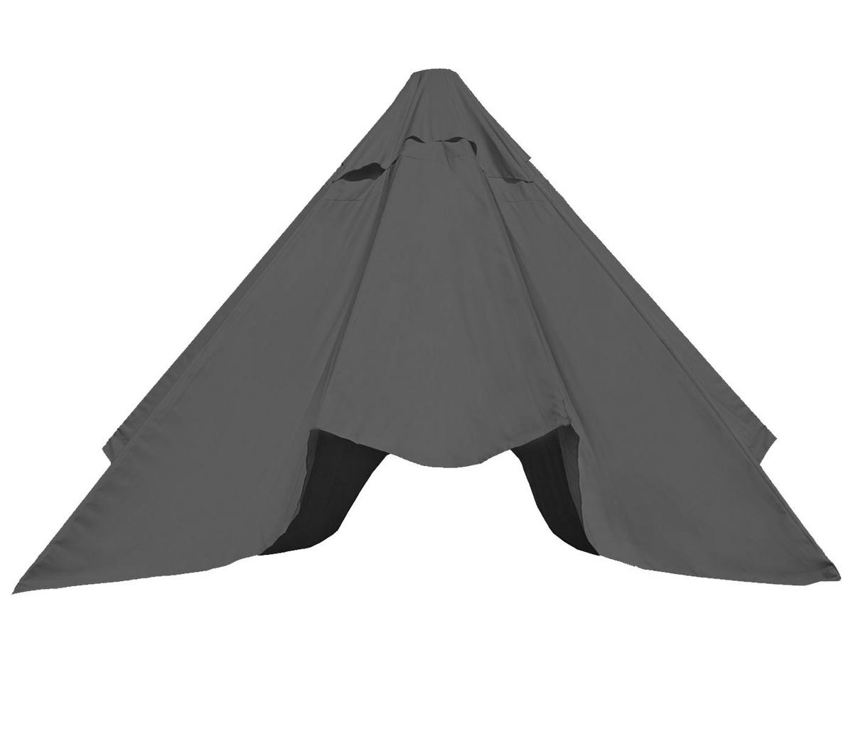 ERSATZ-BEZUG FÜR SCHIRM Anthrazit - Anthrazit, Textil (290/290cm) - MCW