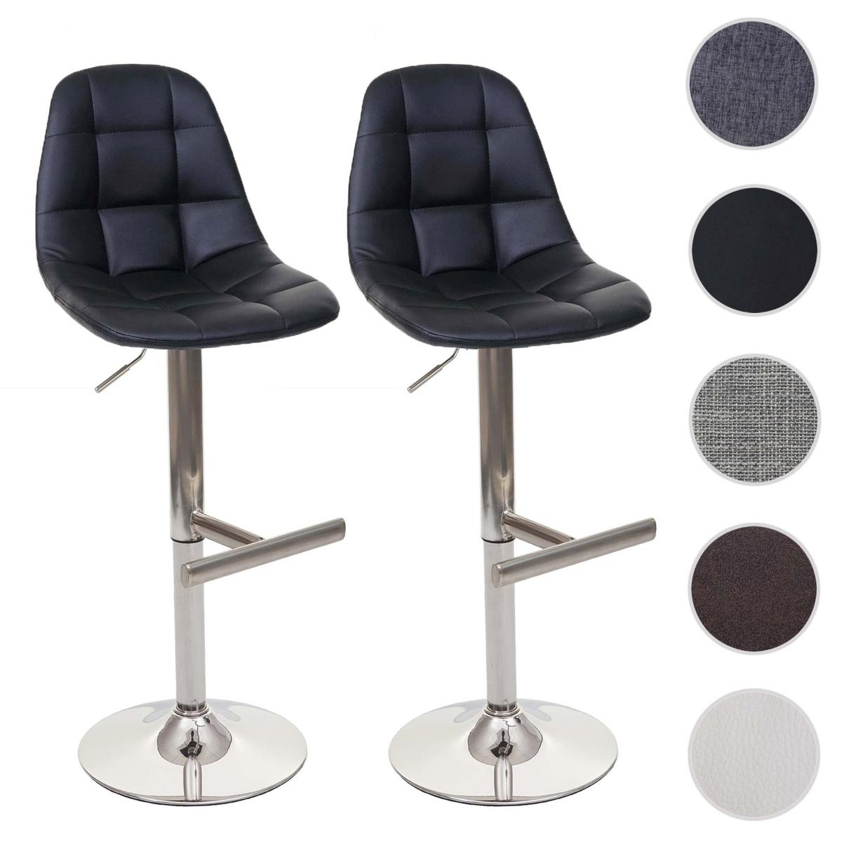 BARHOCKER Schwarz 2er-Set - Schwarz, Textil (43/115/47cm) - MCW