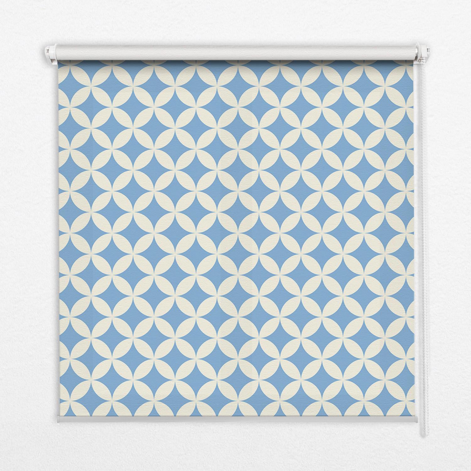 INNENROLLO - Fensterrollo - Rollo - 90x140 cm - Blaue Sterne - Blau, Kunststoff (90/140/0.5cm) - TULUP
