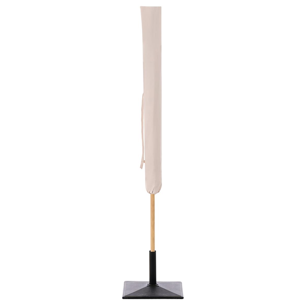 MARKTSCHIRM 232 cm Beige Sestriere - Hellbraun/Beige, Textil (232/232cm) - Beliani