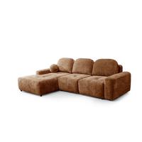 ECKSOFA Argos In Vibe - Rotbraun, Holzwerkstoff/Textil (170/267cm) - Fun Möbel