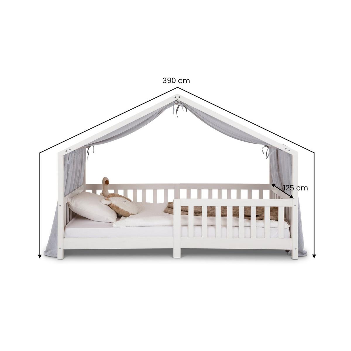 HAUSBETT- HIMMEL LIAN - Hellgrau, Textil - IDIMEX
