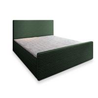 BOXBETT BRENTO 180x200 cm mit Matratze und Topper - Grün - Grün, Holz (180/200cm) - MASSENO
